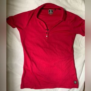 Ogio Women’s Golf Shirt - raspberry XS
